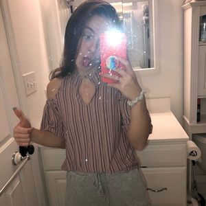 Purple and Blue American Eagle Blouse